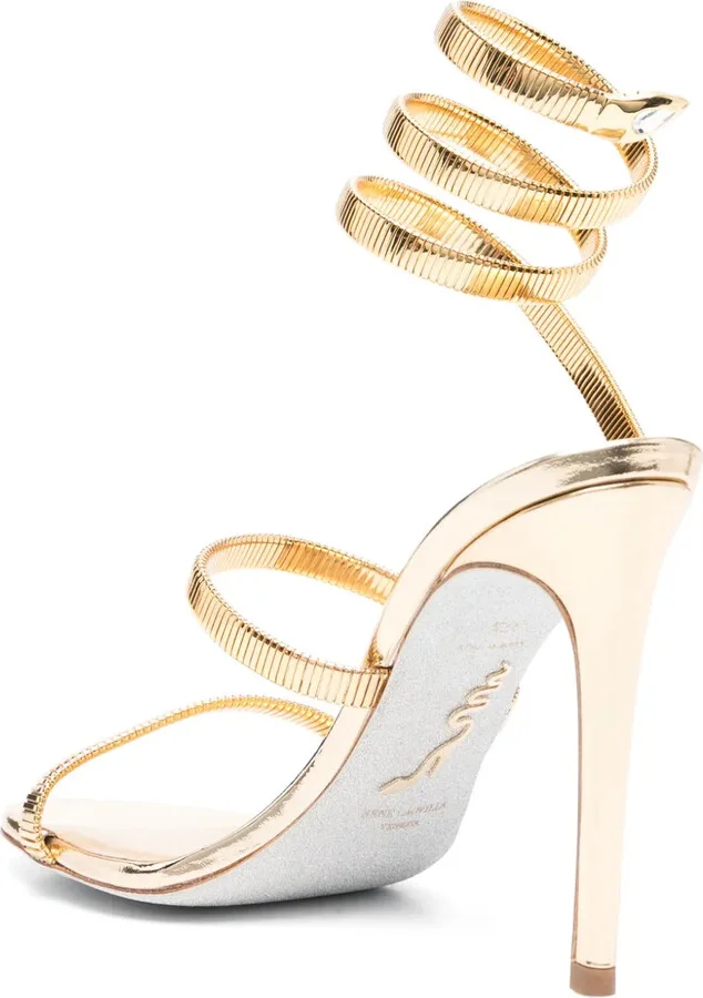 Juniper 80mm metallic-leather sandals - Image 3