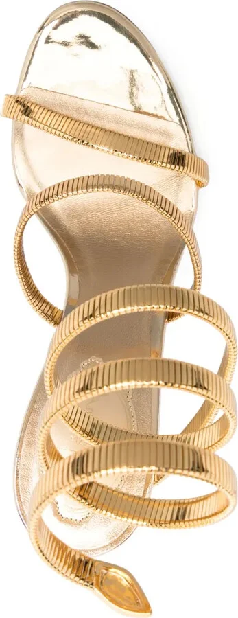 Juniper 80mm metallic-leather sandals - Image 4