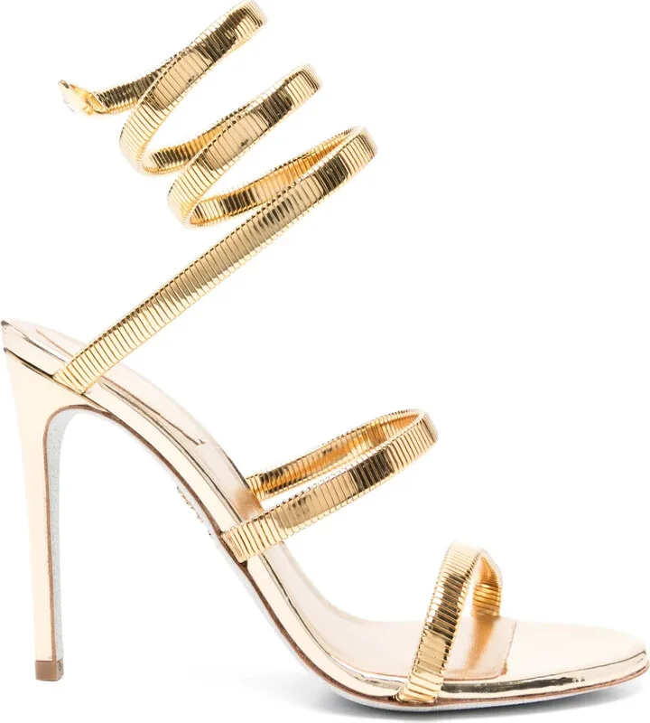Juniper 80mm metallic-leather sandals