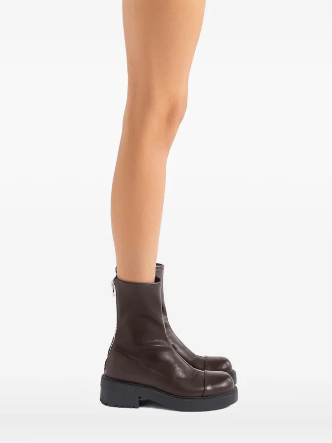 Junney zip-detail ankle boots - Image 4