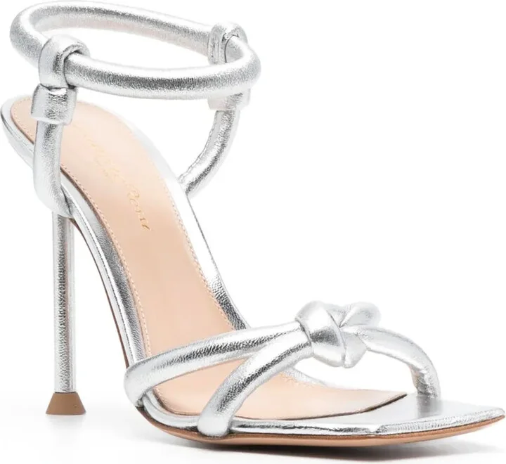 Juno 110mm metallic sandals - Image 2