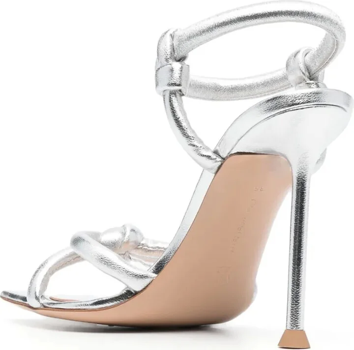 Juno 110mm metallic sandals - Image 3