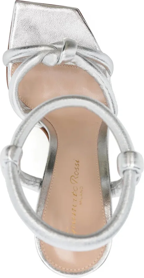Juno 110mm metallic sandals - Image 4