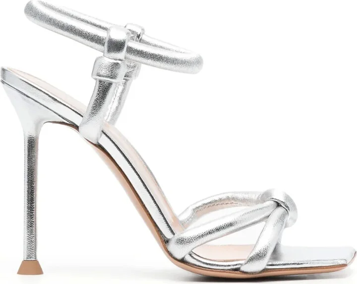 Juno 110mm metallic sandals