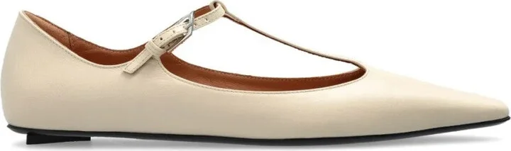 Juno Ballerina Pointed Toe T-Strap Flat