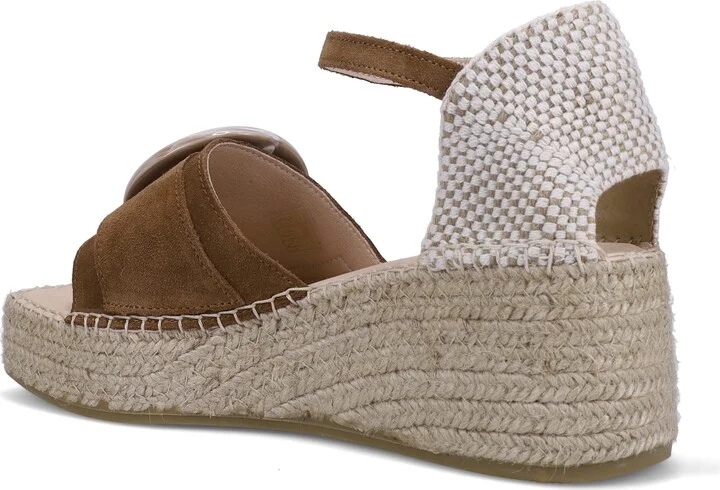 Juno Espadrille Ankle Strap Platform Wedge Sandal - Image 2
