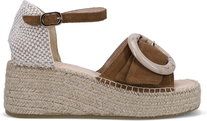 Juno Espadrille Ankle Strap Platform Wedge Sandal - Image 3