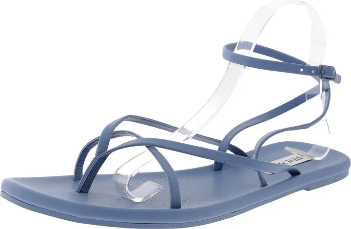 Juno Womens Slip On Ankle Strappy Sandals