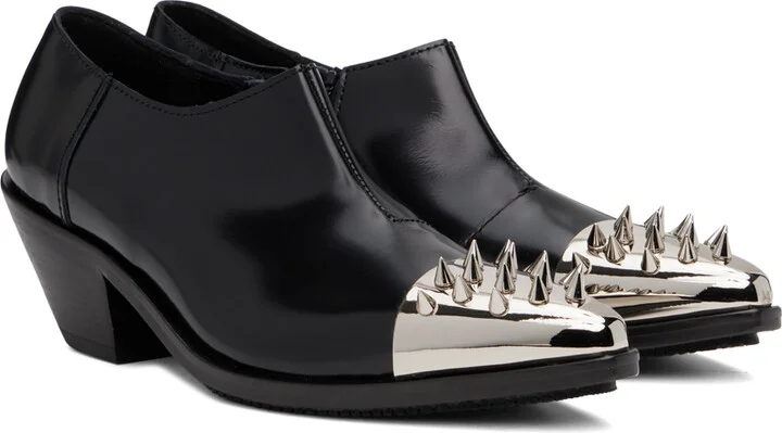 Junya Watanabe Black Studded Boots - Image 4