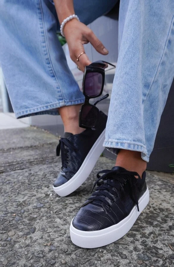 Just A Dream Croc Leather Sneaker - Image 7