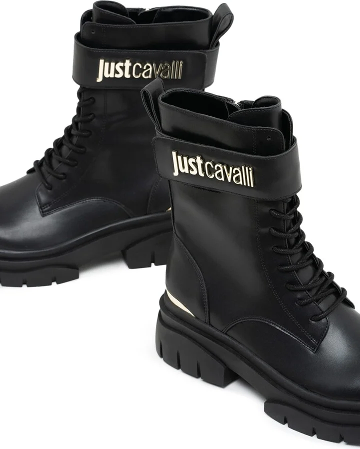Just Cavalli Black Ankle Boots - Image 3