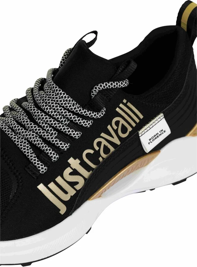 Just Cavalli Black Low Top Sneakers - Image 3