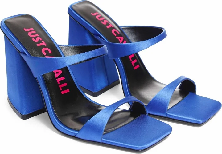 Just Cavalli Blue Mules