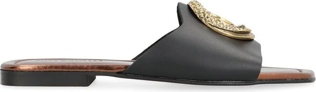 Just Cavalli Elisie Satin Embellished Sandals