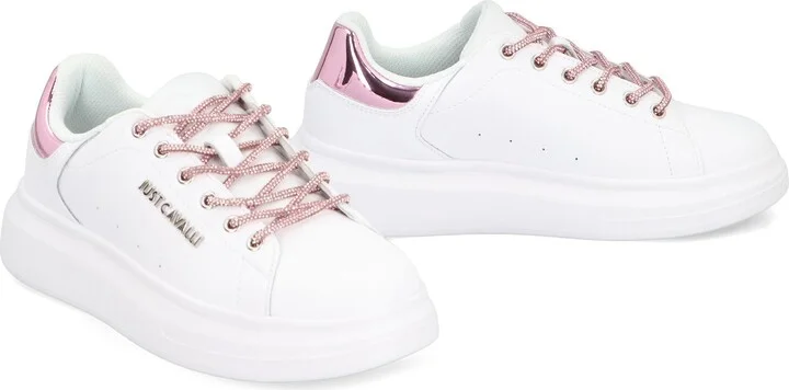 Just Cavalli Leather Low-Top Sneakers - Image 3