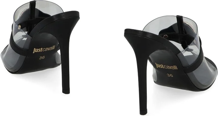Just Cavalli Leather Mules - Image 4