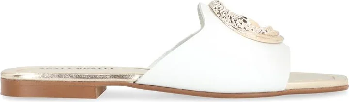 Just Cavalli Leather Slides