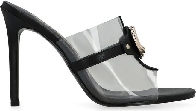 Just Cavalli Logo Plaque Mules