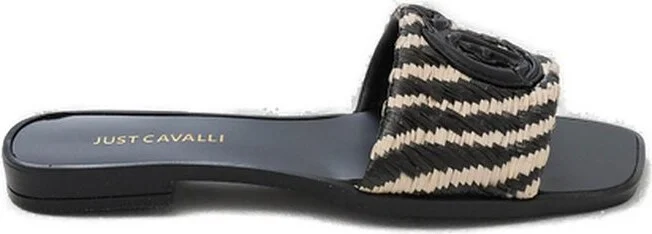 Just Cavalli Logo Plaque Sandals