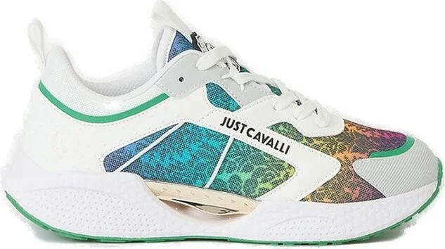 Just Cavalli Logo Printed Lace-Up Sneakers