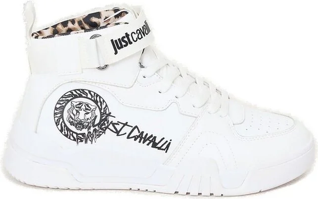 Just Cavalli Logo Printed Lace-Up Sneakers
