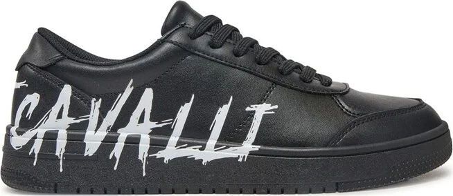 Just Cavalli Logo-Printed Lace-Up Sneakers