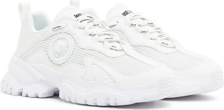 Just Cavalli White Low Top Sneakers