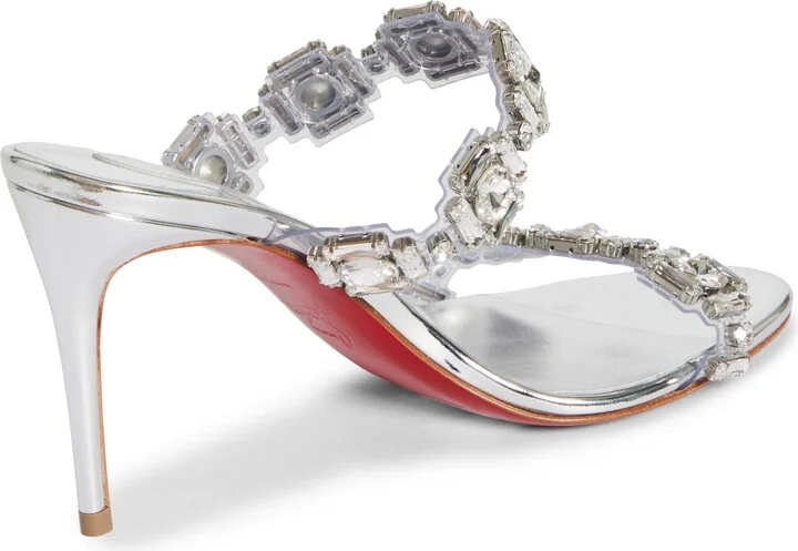 Just Jewel Crystal Embellished Stiletto Sandal - Image 2