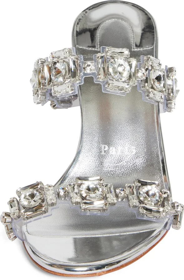 Just Jewel Crystal Embellished Stiletto Sandal - Image 4