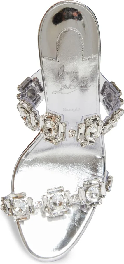 Just Jewel Crystal Embellished Stiletto Sandal - Image 5
