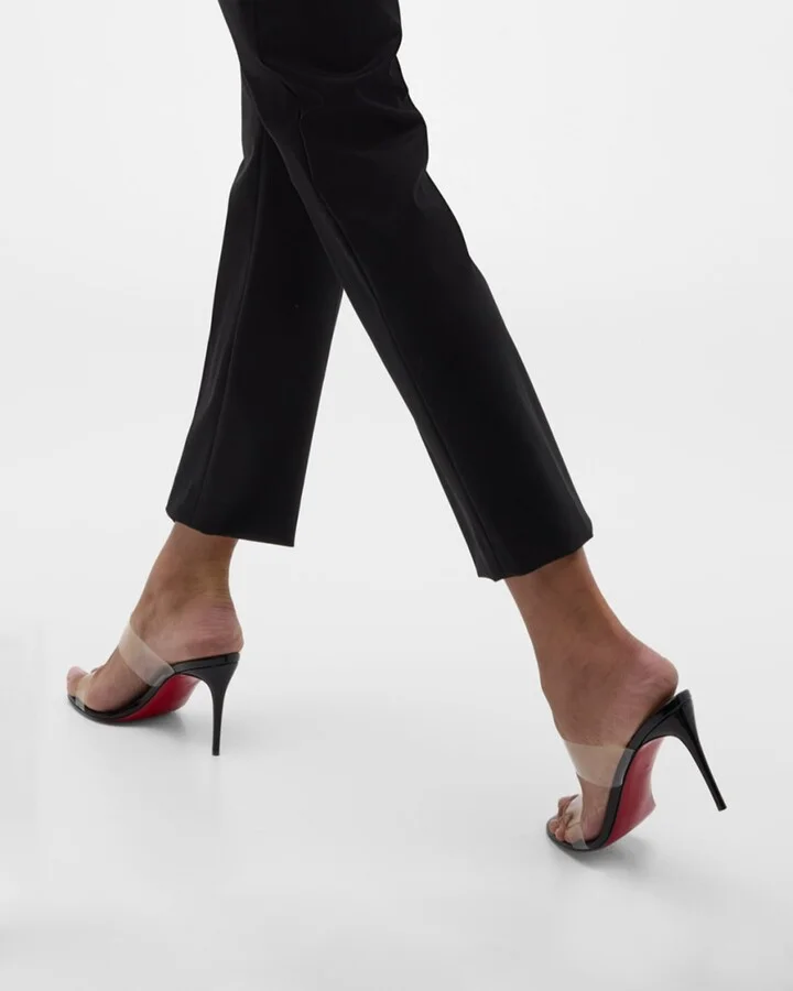 Just Nothing Clear Red Sole Slide Sandals - Image 9