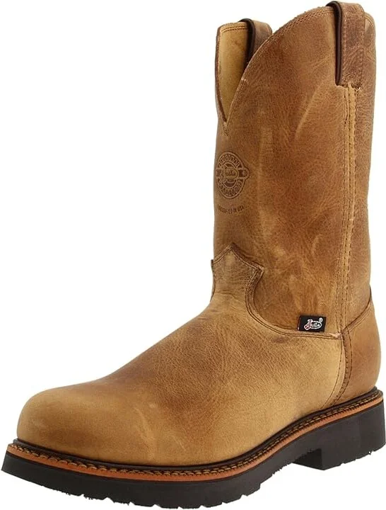 Justin Blueprint 11 Pullon Work Boot Men's Work Boots Rugged Tan Gaucho : 9.5 D - Medium, Leather - Image 2