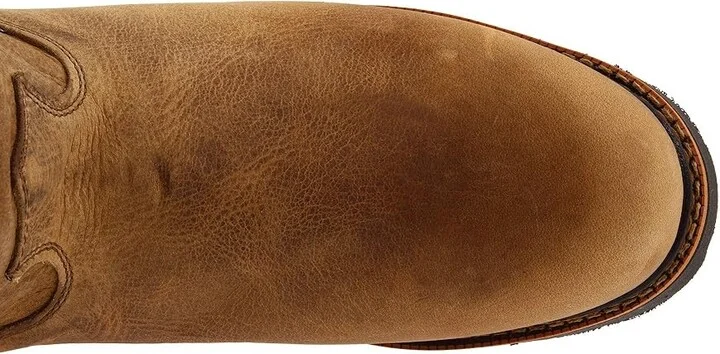 Justin Blueprint 11 Pullon Work Boot Men's Work Boots Rugged Tan Gaucho : 9.5 D - Medium, Leather - Image 3