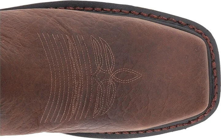 Justin Driscoll Steel Toe Cowboy Boots Brown : 7.5 D - Medium, Leather - Image 3
