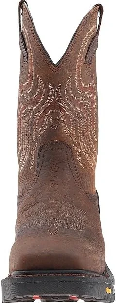 Justin Driscoll Steel Toe Cowboy Boots Brown : 7.5 D - Medium, Leather - Image 6