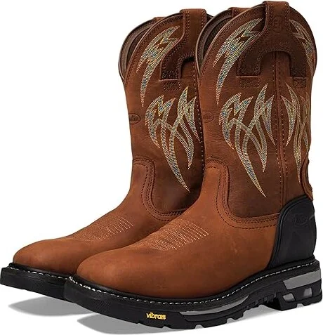 Justin Frontline HiViz Men's Shoes Walnut Brown : 8.5 D - Medium