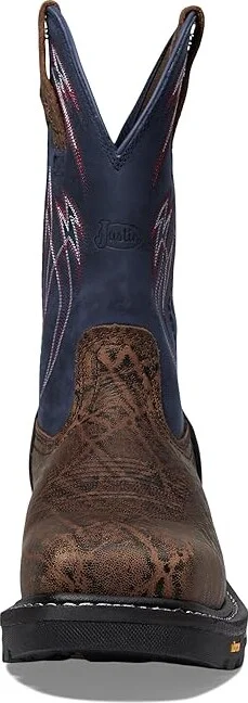 Justin Frontline HiViz Nano Comp Men's Shoes Toasted Brown : 9.5 D - Medium, Leather - Image 2