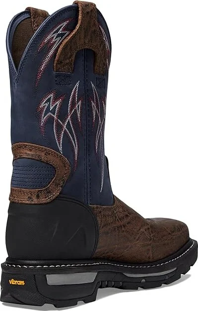 Justin Frontline HiViz Nano Comp Men's Shoes Toasted Brown : 9.5 D - Medium, Leather - Image 4