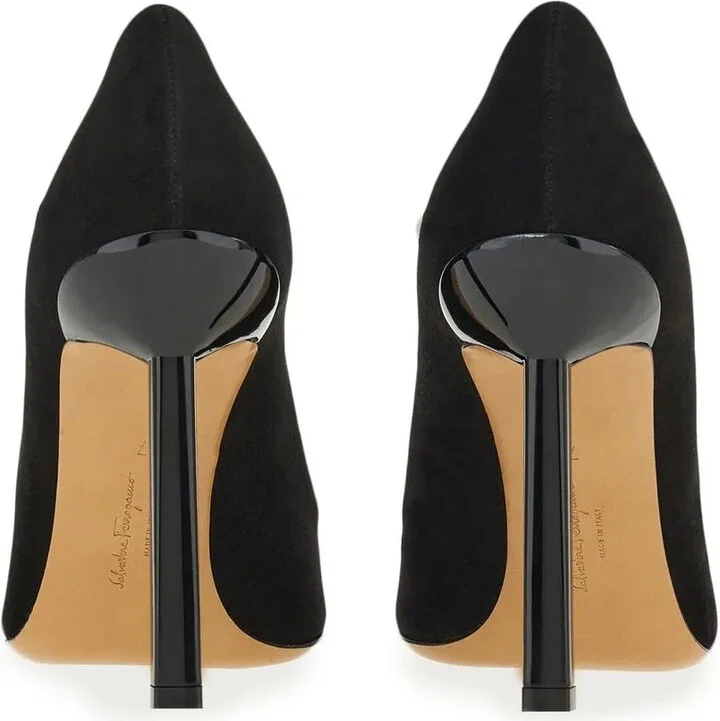 Justina 110mm suede pumps - Image 3
