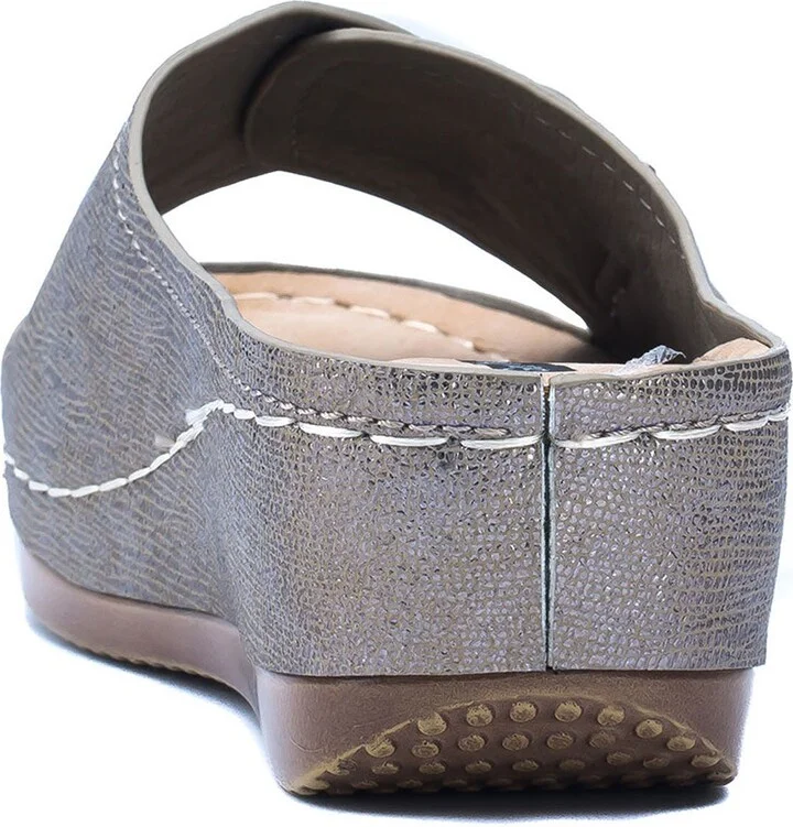 Justina Buckle Wedge Sandal - Image 7