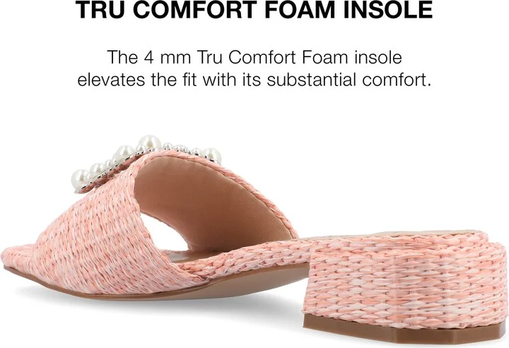 Justina Embellished Raffia Slide Sandal - Image 8
