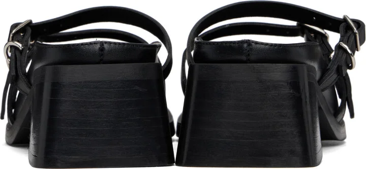 Justine Clenquet Black Andie Mules - Image 2