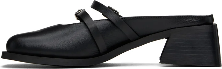 Justine Clenquet Black Andie Mules - Image 3