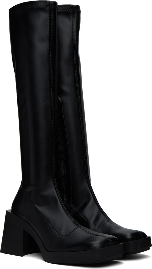 Justine Clenquet Black Chloe High Boots - Image 4