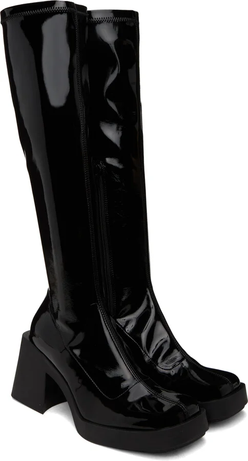 Justine Clenquet Black Chloë High Boots - Image 4