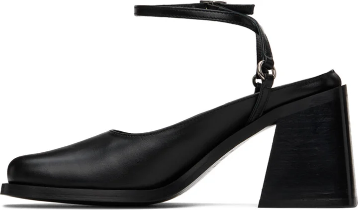 Justine Clenquet Black Courtney Heels - Image 3