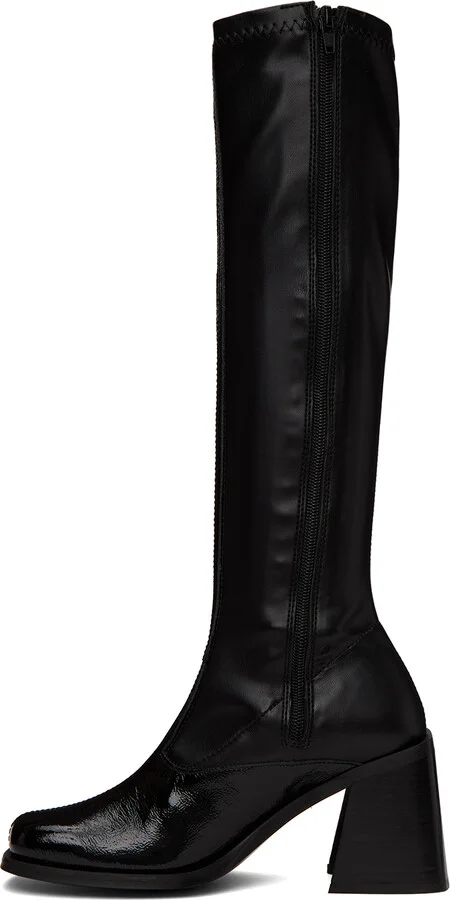 Justine Clenquet Black Eddie Tall Boots - Image 3