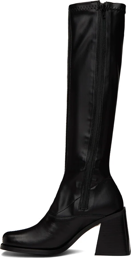 Justine Clenquet Black Eddie Tall Boots - Image 3