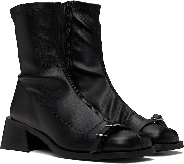 Justine Clenquet Black Janis Stretch Boots - Image 4