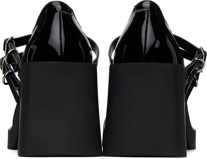 Justine Clenquet Black Jennie Mary-Jane Heels - Image 2